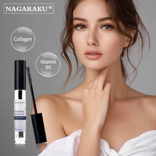 NAGARAKU Uszczelniacz do rzęs 10 ml przezroczysty żel do stylizacji rzęs Manga Lashes Wodoodporny żel do powlekania mascare klastry szczotka powłoka wzmacniająca końcówki rzęsy żel stabilna klamra