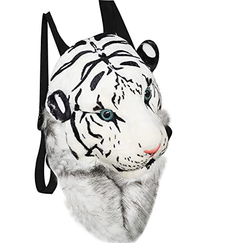 Dominating backpack, 3D animal avatar backpack, tiger and lion avatar (White Tiger, 20 * 30) - Main Image