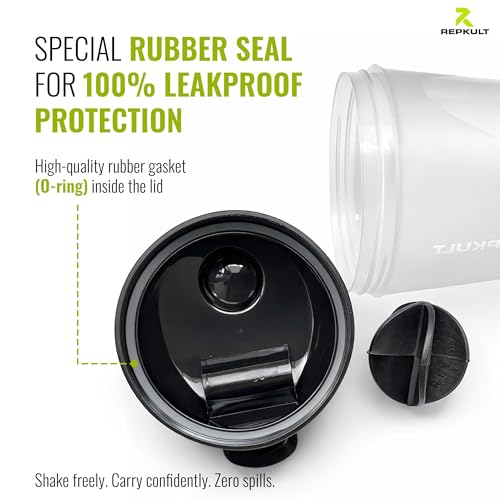 Image of Protein Shaker Bottle for Gym, Leak Proof BPA Free Gym Shaker 500ml with Mixing Ball | Shaker for Protein Shake, Pre Workout & Water | Sipper Gym Bottle for Men & Women