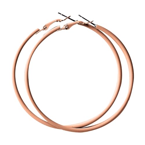 Boucles d'oreilles pendantes légères acier inoxydable cadenas couleur fête