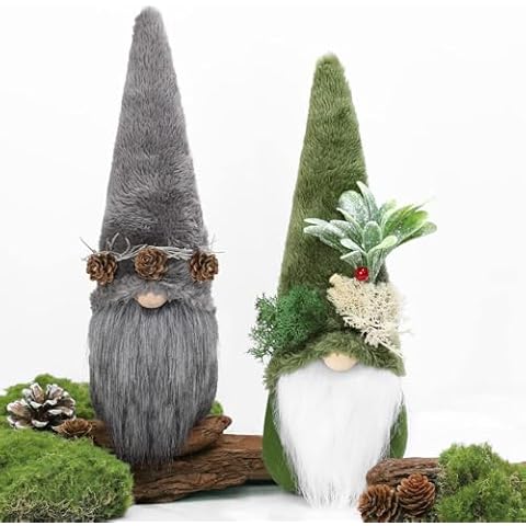 Upltowtme Plush Moss Gnomes for Home Decor Cover