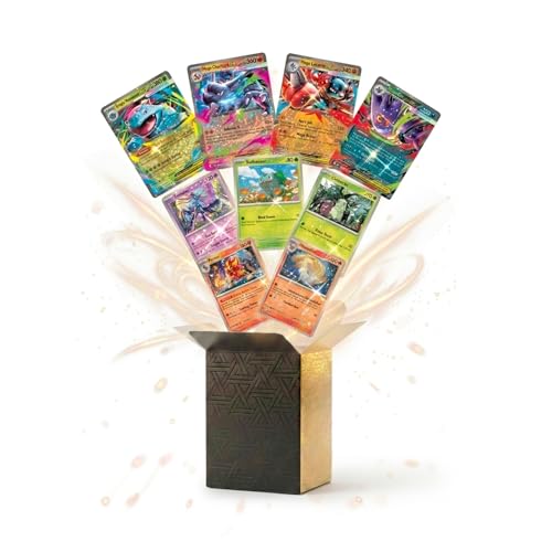 Pokemon Karten Deutsch - 50 Originale Karten mit 5 Holo und Seltenen Karten + 1x EX/V oder FullArt + inkl. DrisoCard Versandschutz/Sammeldeckbox