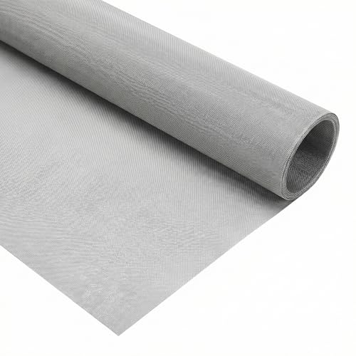 QWORK® 304 Edelstahl Drahtgewebe, 30 * 100cm, 120 Mesh, Drahtgitter zur Filtration