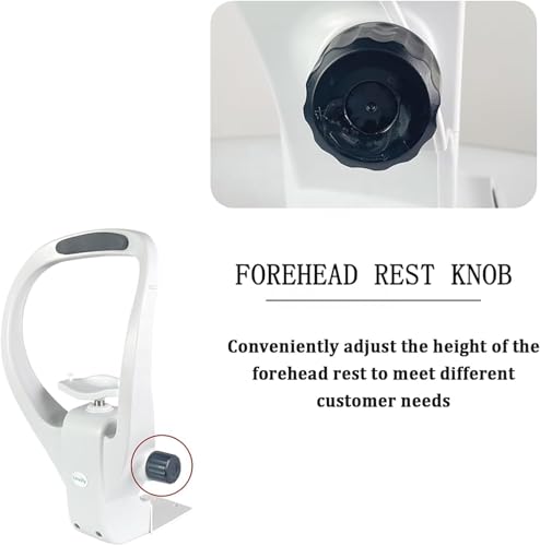 Soporte frontal y mentonera ajustable para autorrefractómetro óptico 7