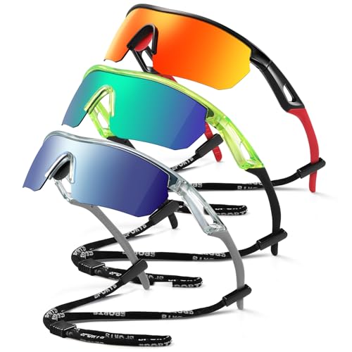 Image of Kids Sunglasses Youth Baseball Sunglasses for Boys Girls 3-12 Polarized Softball Sports Goggles UV Protection