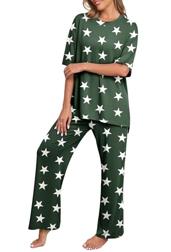 Image of PrinStory Pajamas for Women Soft Pjs Lounge Set S-4XL