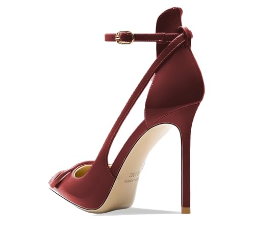 Image of Women's Pointed-Toe Bag-Toe Strappy High-Heeled Shoes Sexy Stiletto Pumps