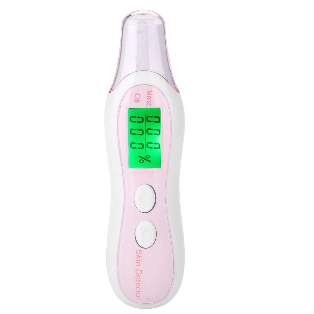 Analizador de Piel Profesional, Analizador Facial de Aceite de Hidratación de Humedad Facial Dispositivo de Control de Sonda de Piel de Precisión Pantalla de Cristal Líquido Digital (1#)