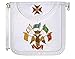 Masonic Regalia Scozzese Rite Raso Grembiule rotondo – AASR – 33° grado