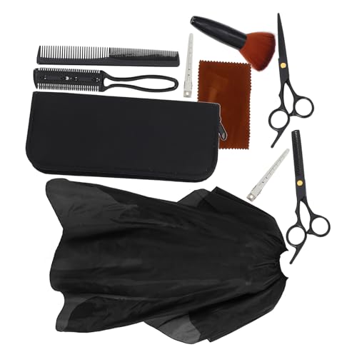 Kit Professionnel Noir Ciseaux Effilés et Ciseaux de Coiffure Salon - 2