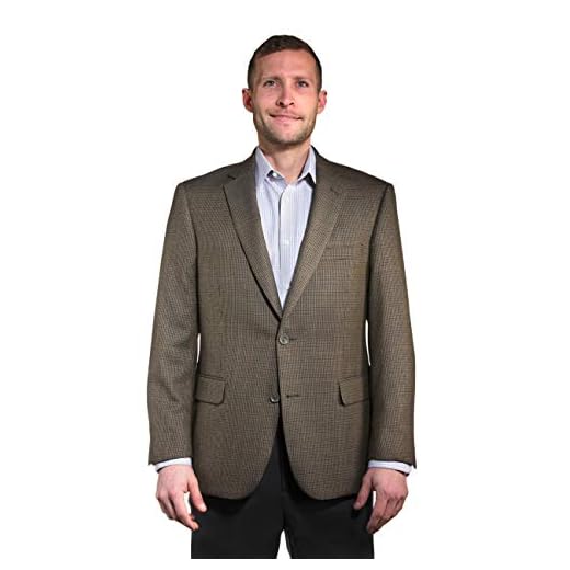 CEZAR DEL PRADO - Taupe Houndstooth Sport Coat (Long 50)