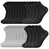 VEGCOO 12 Pares Calcetines Hombre, Calcetines Deportivos Transpirables y Finos, Cómodos Calcetines de Negocios Casual (Multicolor)