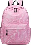 Bankeep Mochila escolar universitaria mochila escuela escuela secundaria grande tiempo libre viaje ciudad colegiata escuela secundaria rosa