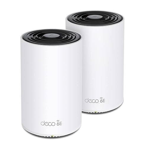 【Amazon.co.jp限定】 TP-Link WiFi 6E ルーター tri band メッシュWi-Fiシステム 中継 スマートテレビ 対応 無線LAN 2.5Gbps スマートホーム AXE5400 (2402 + 2402 + 574Mbps) Deco XE75 Pro 2-pack