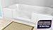 CleanCut Convertible Bathtub Accessibility Kit - Convert Existing Tub to Walk-In Tub (White, Size Large)