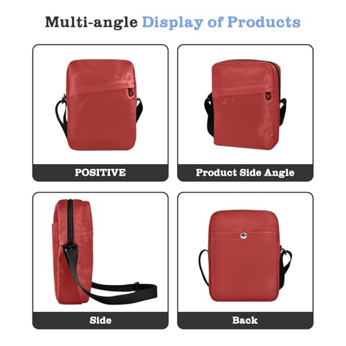 small messenger bag for men over the shoulder bags for men Shoulder Handbag For Travel Adjustable Strap for work work - Scarlet4