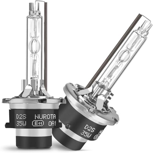 NUROTA D2S Xenon Brenner mit StVZO Zulassung - Anti-UV Scheinwerfer Lampe - 35W Weißlicht Scheinwerfer Auto Glühlampen 2 Stück