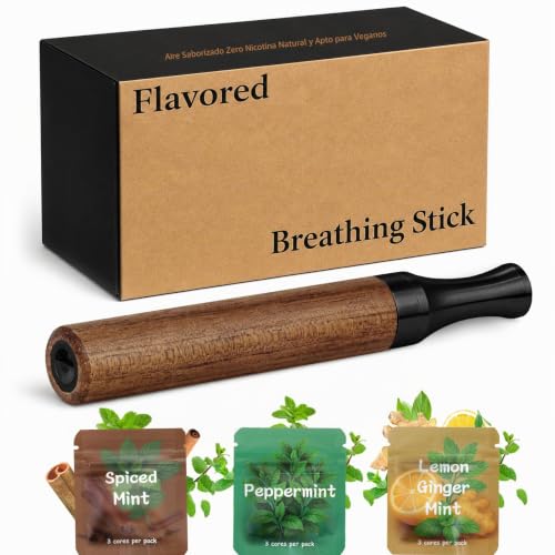 Miniatura 8 de Caritate Portátil Verstellbare Para Dejar De Fumar - Ventana De Flujo Ajustable, Kit De Inhalación Para Relajación Y Respiración Consciente, Reutilizable Y Recambios De Aromas Naturales