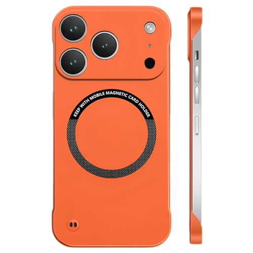 Ymyhyuxi for iPhone 11 case Slim Skin Feel Borderless Phone Cover Orange.