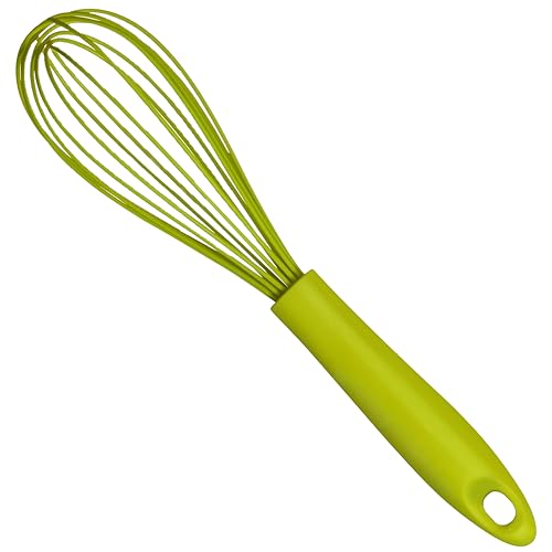 Premier Housewares Versatile Silicone Whisk | Dark Lime Heat Resistant Silicone Whisk for Non Stick Pans