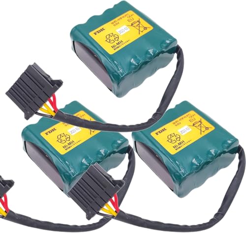 LINHUPAK (3-Pack) 8HR-4/3FAUPC Battery Pack 9.6V 4500mAh for Okuma Machine Tool E5503-07E-001 Rechargeable