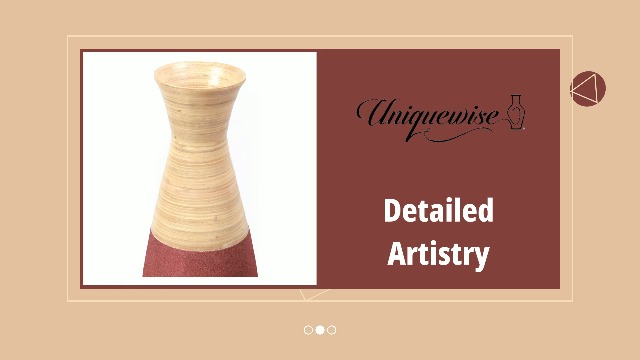 Amazon.com: 31.5 inch Tall Handcrafted Bamboo Floor Vase