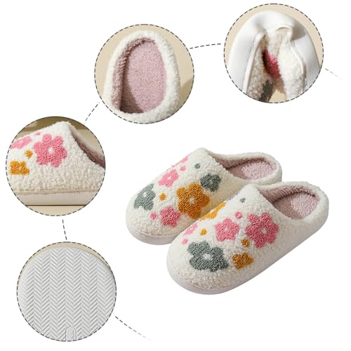 House Slippers for Women Memory Foam Comfort Non-Slip Fluffy Slippers Cozy Soft Plush Fleece Lined Cute Slip On Warm Shoes Indoor and Outdoor4