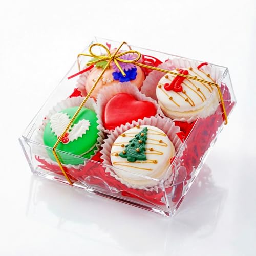 50% OFF en 25 cajas transparentes para panadería 5x5x2 pulgadas - Image 3