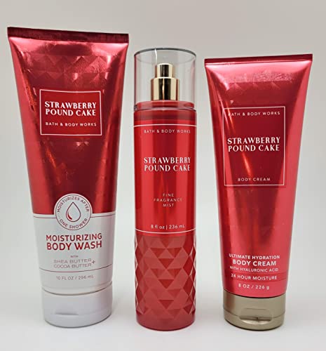 Bath-Body-Works-Strawberry-Pound-Cake-Bundle-3-items-Moisturizing-Body-Wash-Ultimate-Hydration-Body-Cream-and-Fine-Fragrance-Mist-Spring-2022