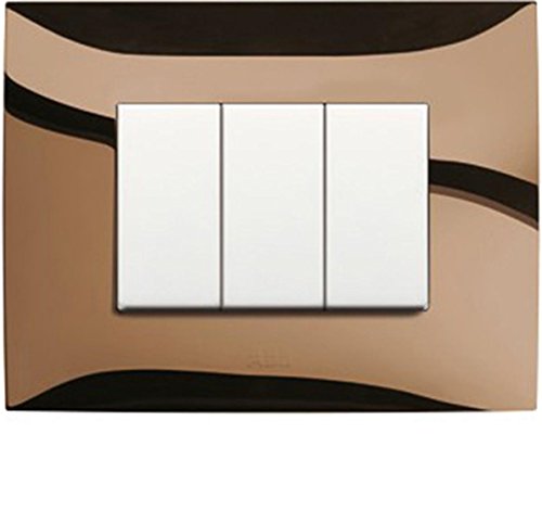 Abb Placca 3 Mod. Bronzo Lucido White