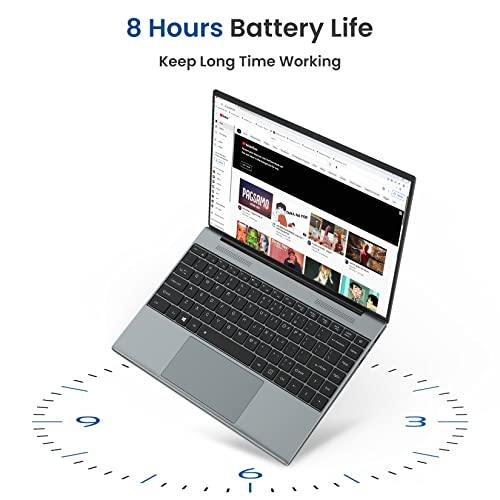 Xoppox Windows 10 Laptop 2022 New 13.5 Inch Computer Laptop With Intel Celeron Dual Core 8Gb Ram 128Gb Ssd, 2.4G Wifi, Usb 3.0, Bluetooth 4.0 For Business Or Student #TOP6
