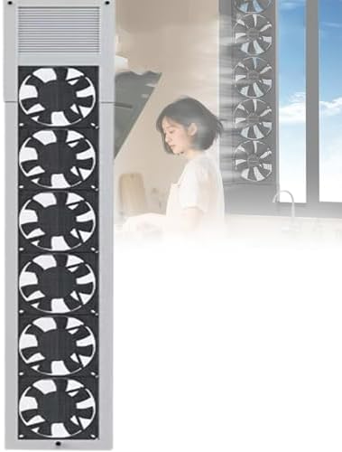 Punch-Free Window Exhaust Fan, 52-112cm, 85m³/h Air Volume, 2800 RPM, Low Noise Design, Ideal for Kitchen, Bathroom, Restaurant, and Warehouse Ventilation