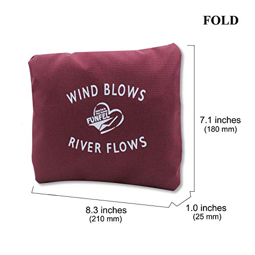 Funfel Foldable Travel Duffel Bag Tote Carry On Luggage Sports Water Resistant Nylon(Ii-Wine Red) #TOP3