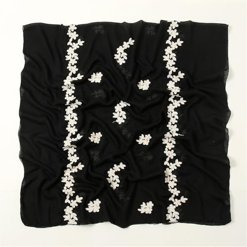 Large Scarf for Women Flower Embroidered Pashmina Scarves Spring Fall Fashion Shawl Wraps3