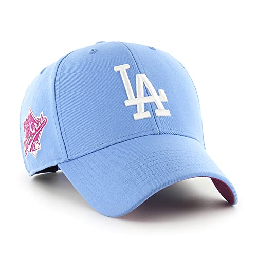 '47 MLB World Series Sure Shot Ball Park Black MVP Adjustable Snapback Hat, Adult One Size Fits All - Los Angeles Dodgers Periwinkle