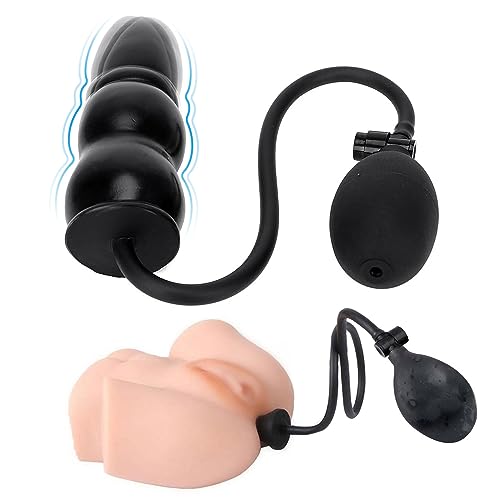 P1A- Giocattoli Gonfiabili in Silicone Nero plúg ànalé dilàtatóré ànàl ànàleséx tóy kit bútt dilatàtóri palliné ànàli dildó séxytóysys vibràtoréper próféssionàlé in ànó per donna uomo coppie