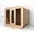 TaTalife 4-8Person Outdoor Square Sauna, Canadian Hemlock Outdoor Sauna,8 KW ETL Harvia Heater, Recliner, Porch,Waterprrof System, Double Reinforcement Relaxing Spa Experience