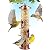 Gray Bunny Metal Bird Feeders for Outdoors Hanging, Brushed Copper Squirrel Proof Bird Feeders with Locking Lid & Adjustable Hanger, Chew-Proof, Weather Resistant - 16 Inches 6 Port