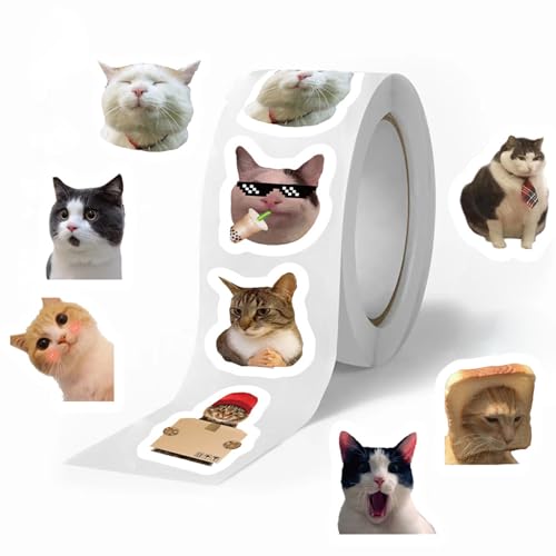 Pegatinas de Divertidas,500 Pegatinas Impermeables de Meme Adhesivas | Decoración para Portátil Botella Pulsera Mesa Casa Escuela Jóvenes Adultos Coche Halloween Navidad