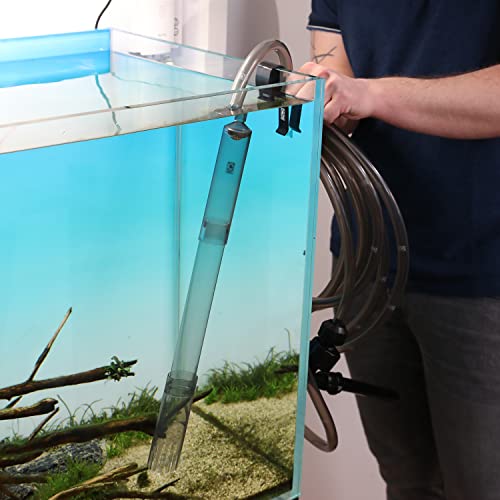 JBL PROCLEAN AQUA IN-OUT COMPLETE 6142100, Wasserwechselset für Aquarien, Inkl. Bodenreiniger, Schlauch und Ansaugpumpe, Anschluss an Wasserhahn, Mehrfarbig