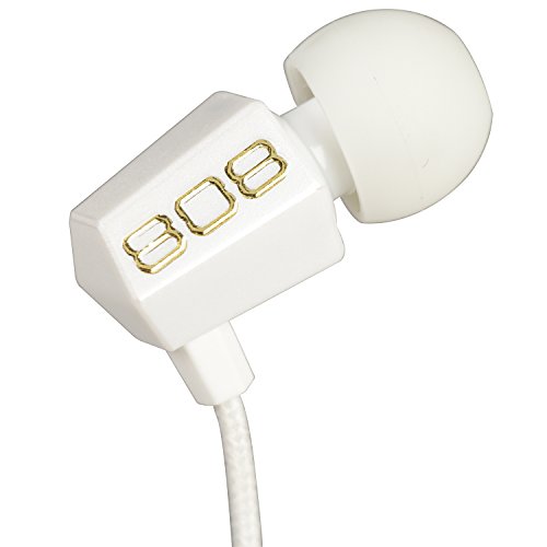 808 Audio HPA115WH BUDZ Earbuds with Inline Mic - White