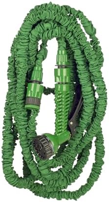 HERSIG - Extendable garden hose light green - 10 m. + cover