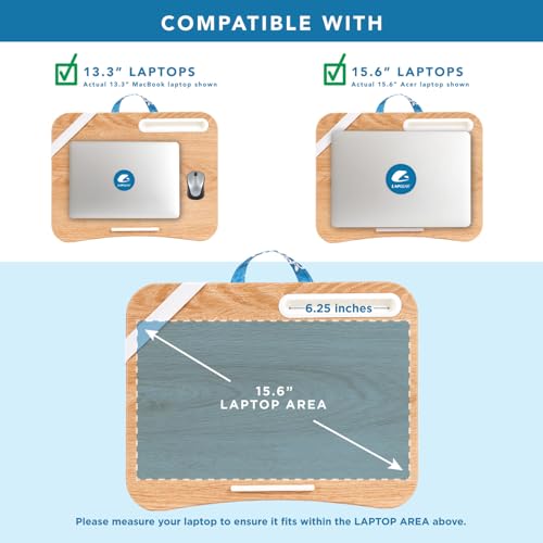 Image of LAPGEAR Designer Lap Desk - Floral Bock Print, 2-Pack with Storage Basket