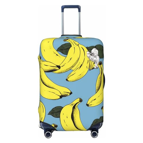 Banana Print Luggage Cover for Suitcase Tsa Approved, Washable Suitcase Protector Fits 18-32 Inch Anti-scratch Suitcase Cover Carry on Luggage Sleeve Travel Baggage Cover
