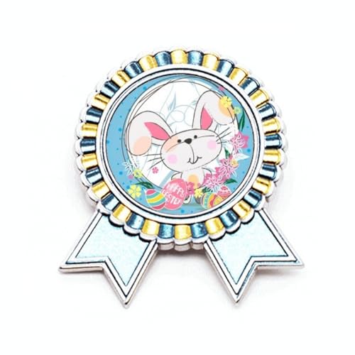 Broche lapin en métal pour accessoiriser votre tenue de repas de Pâques en famille