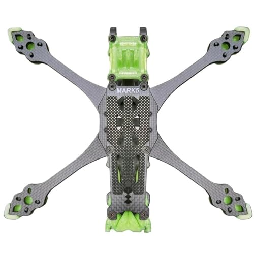 RC MARK5 5インチ FPV カーボンファイバーフレーム 225mm ホイールベース 5mm アーム付き FPV フリースタイル Vista アナログドローンと互換性あり Spare parts(With Print)