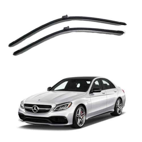 Image of Oshotto Frameless (O.E.M Type) Wiper Blades Compatible with Mercedes Benz C 200 2022 Onwards (22 inch / 22 inch)