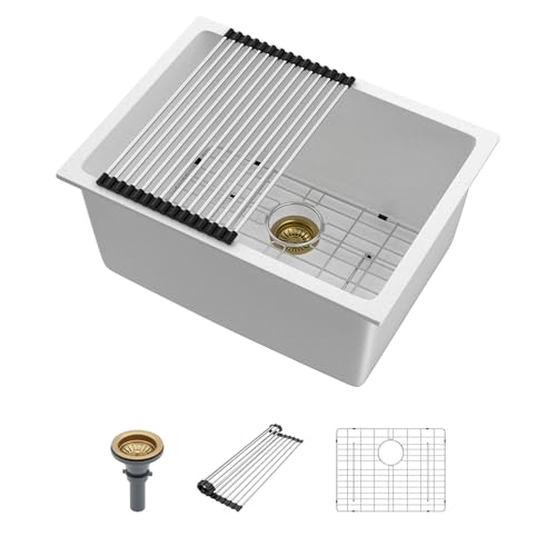 Beslend 24 Inch Laundry Sink Undermount – 24 x 18