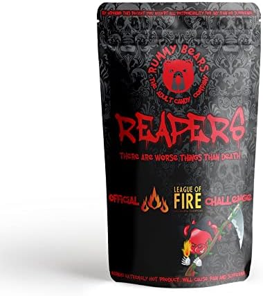 Rummy Bears Reapers - World's Hottest Gummy Bears - Carolina Reaper Extremely Hot Chilli Candy
