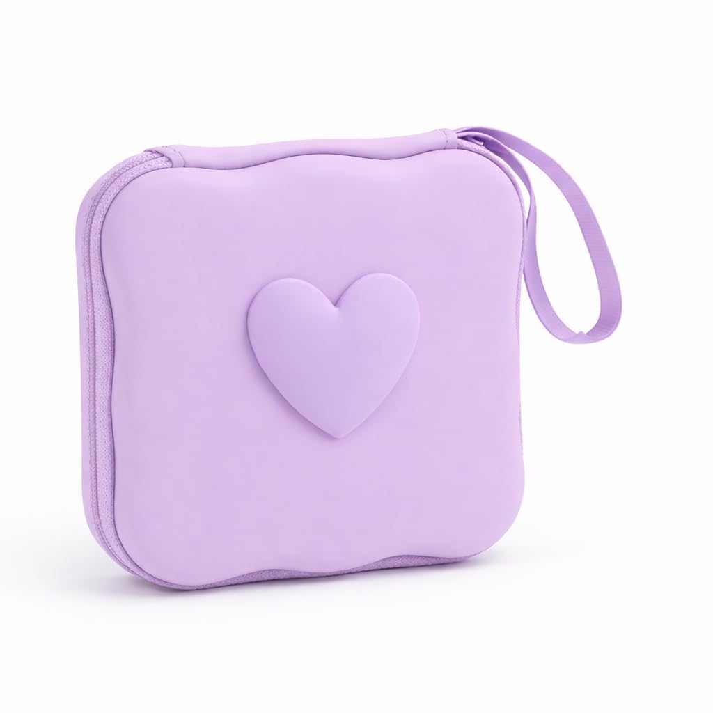 EDNITA Hard Charger Case Cover Pouch Storage Bag for Multi-Use with Unique Desgine - Pack of 1 (Purple Heart)-image-27